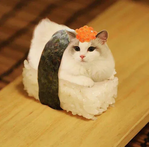🍣 Стикер «Стикеры одинокой бабули» для Telegram