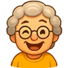 🤣 Эмодзи «Милая бабуля» для Telegram