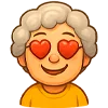 😍 Эмодзи «Милая бабуля» для Telegram