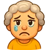 😢 Эмодзи «Милая бабуля» для Telegram