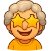 🤩 Эмодзи «Милая бабуля» для Telegram