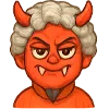 😈 Эмодзи «Милая бабуля» для Telegram