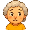 😳 Эмодзи «Милая бабуля» для Telegram