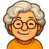 😊 Эмодзи «Милая бабуля» для Telegram