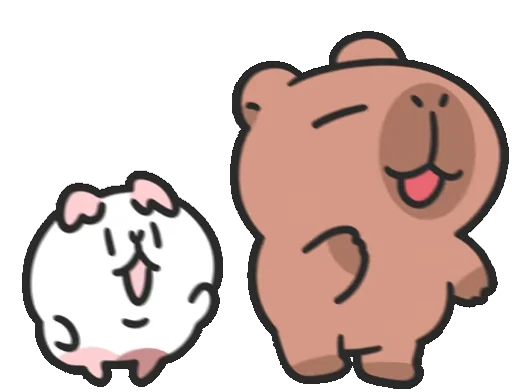 🙃 Стикер «GrandPa Capybaras» для Telegram