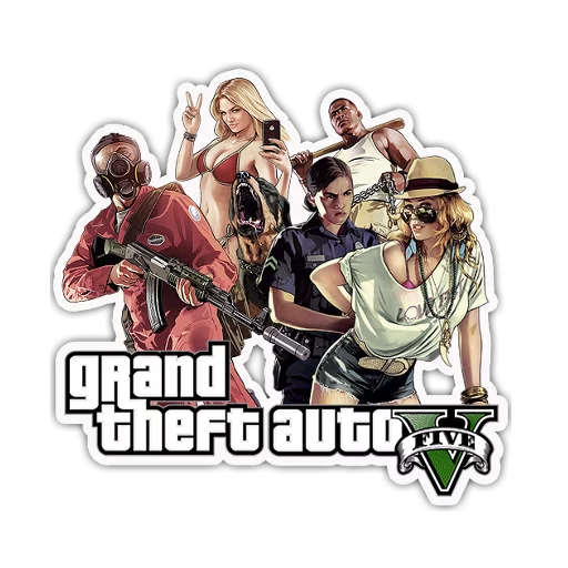 ️ Стикер «Grand Theft Auto - S4T.tv» для Telegram
