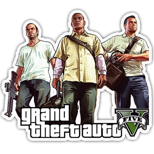 ️ Стикер «Grand Theft Auto - S4T.tv» для Telegram