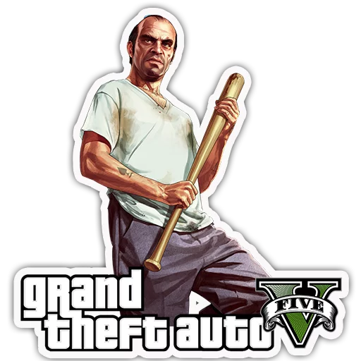 ️ Стикер «Grand Theft Auto - S4T.tv» для Telegram