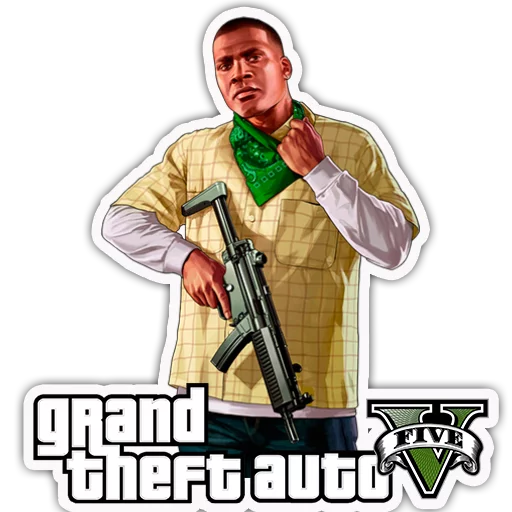 ️ Стикер «Grand Theft Auto - S4T.tv» для Telegram