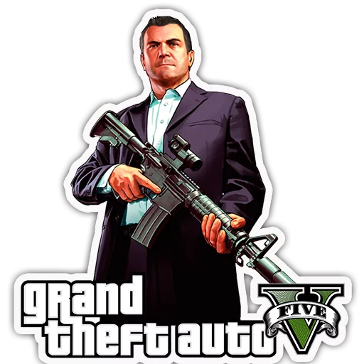 ️ Стикер «Grand Theft Auto - S4T.tv» для Telegram