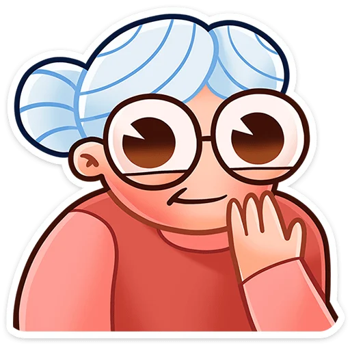 🤭 Стикер «Бабуля» для Telegram
