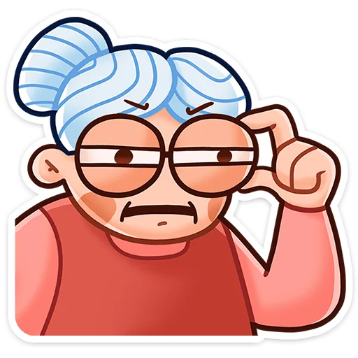 🤨 Стикер «Бабуля» для Telegram