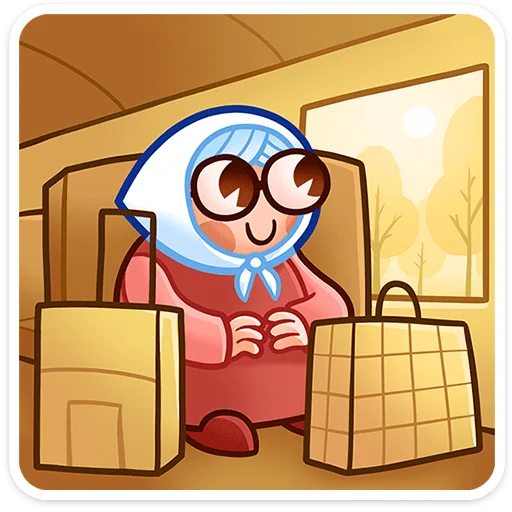 ☺️ Стикер «Бабуля» для Telegram
