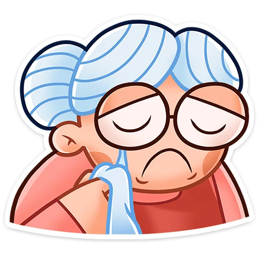 🥲 Стикер «Бабуля» для Telegram