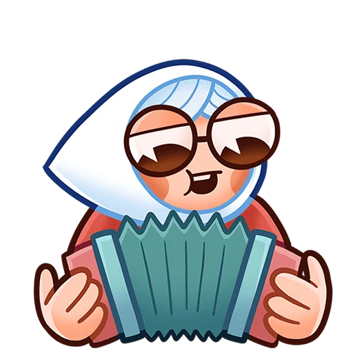 🪗 Стикер «Бабуля без текста» для Telegram