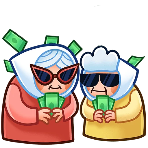 Стикерпак Бабуля без текста для Telegram