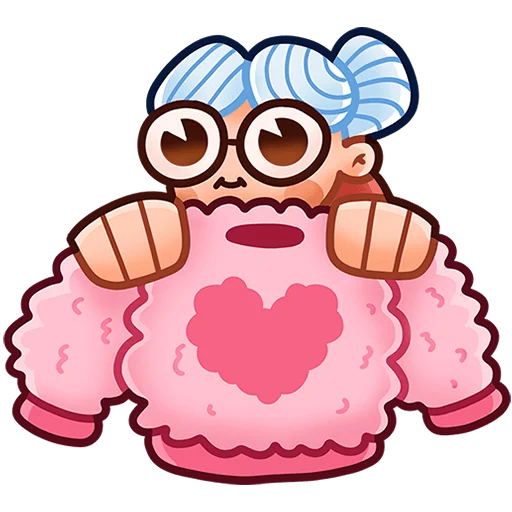 🥰 Стикер «Бабуля без текста» для Telegram