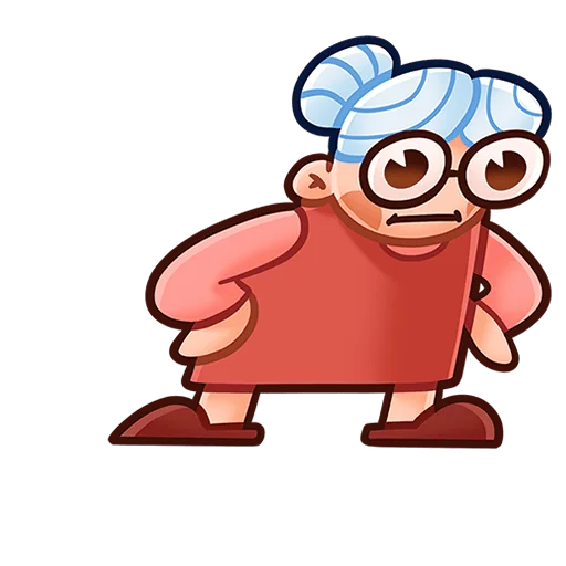 🫠 Стикер «Бабуля без текста» для Telegram