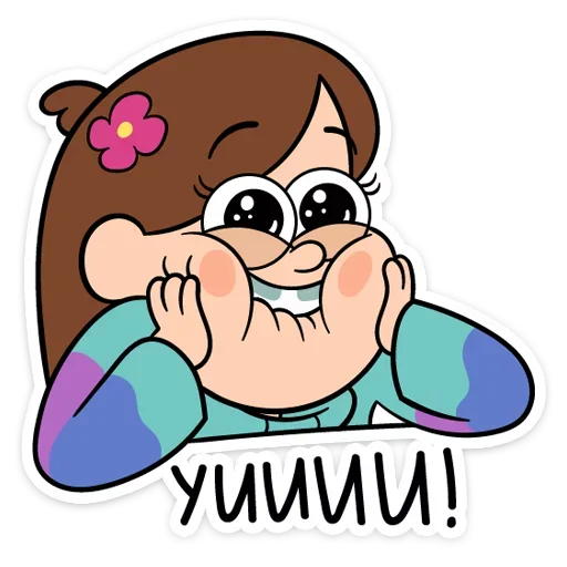 🤩 Стикер «Собрали в один пак все стикеры Gravity Falls из ВК» для Telegram