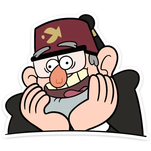 😮 Стикер «Собрали в один пак все стикеры Gravity Falls из ВК» для Telegram