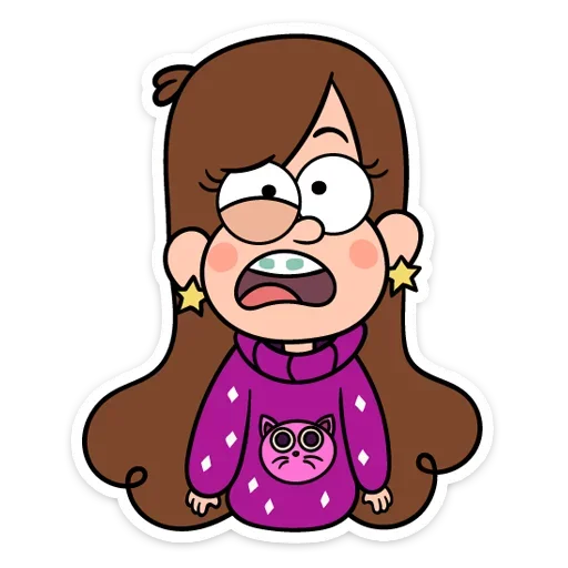 😴 Стикер «Собрали в один пак все стикеры Gravity Falls из ВК» для Telegram
