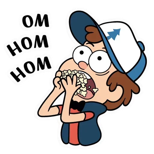 🍔 Стикер «Собрали в один пак все стикеры Gravity Falls из ВК» для Telegram