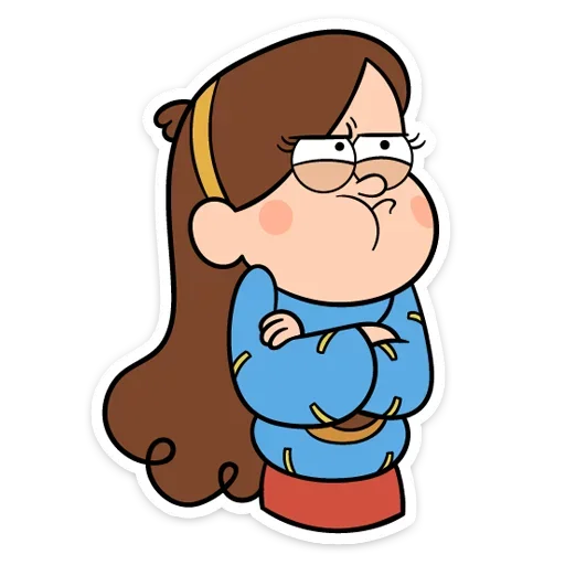 😒 Стикер «Собрали в один пак все стикеры Gravity Falls из ВК» для Telegram