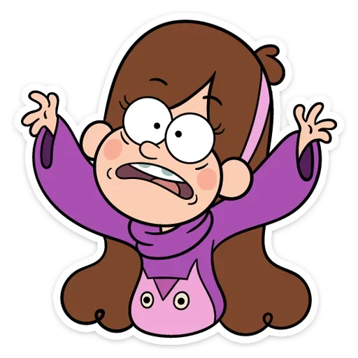 😱 Стикер «Собрали в один пак все стикеры Gravity Falls из ВК» для Telegram