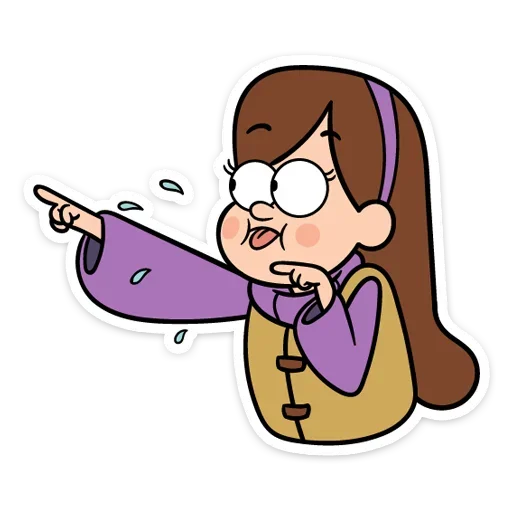 😛 Стикер «Собрали в один пак все стикеры Gravity Falls из ВК» для Telegram