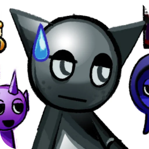 🩶 Стикер «Gray SPRUNKI» для Telegram