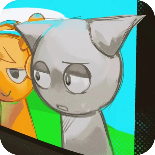 🩶 Стикер «Gray SPRUNKI» для Telegram