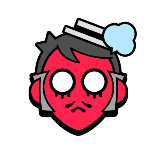 😡 Стикер «Gray Pins» для Telegram