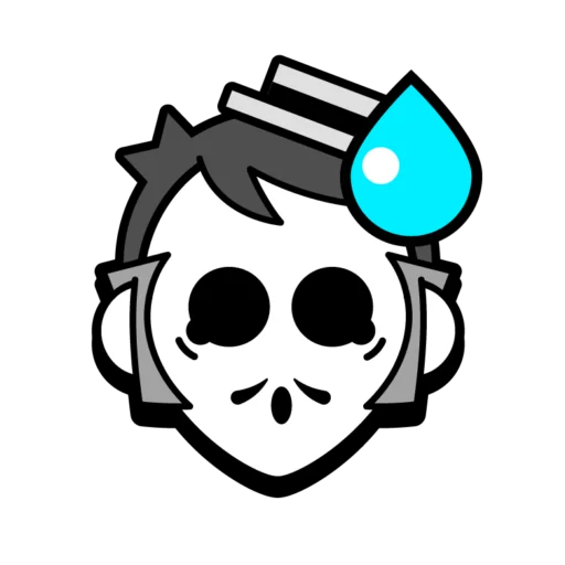 😓 Стикер «Gray Pins» для Telegram