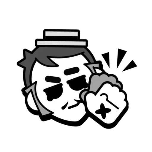 👏 Стикер «Gray Pins» для Telegram