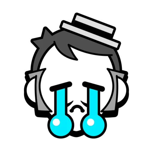 😭 Стикер «Gray Pins» для Telegram
