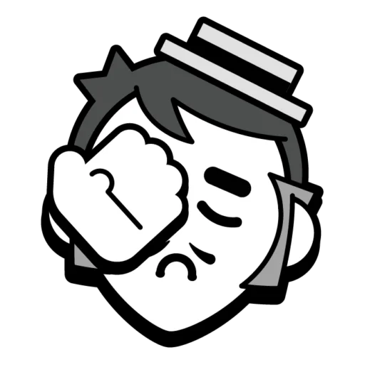 🤦‍♂ Стикер «Gray Pins» для Telegram