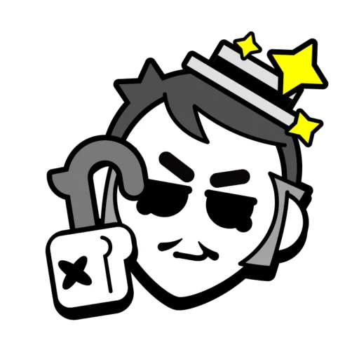 ✨ Стикер «Gray Pins» для Telegram