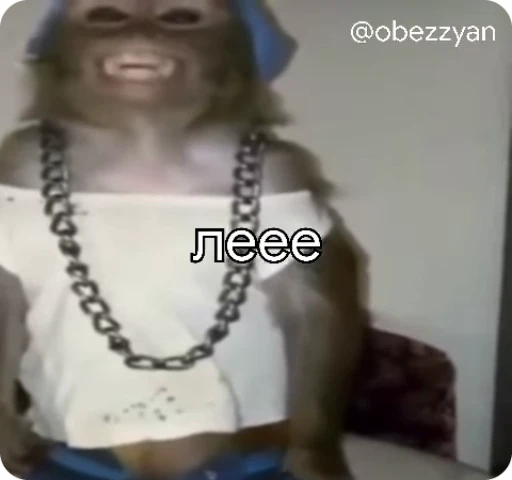😄 Стикер «Манки Пон» для Telegram