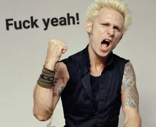 🥳 Стикер «Green Day» для Telegram