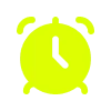 ⏰ Эмодзи «Кислотно зеленый алфавит» для Telegram