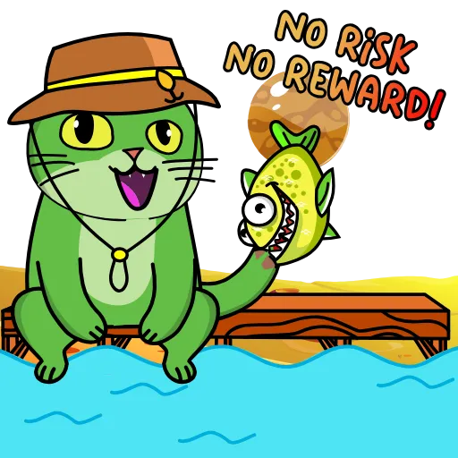 Стикерпак Gren The Cat для Telegram
