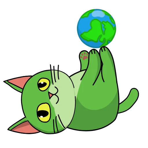 🌍 Стикер «Gren The Cat» для Telegram