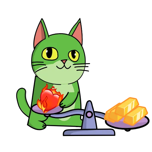 ❤️‍🔥 Стикер «Gren The Cat» для Telegram