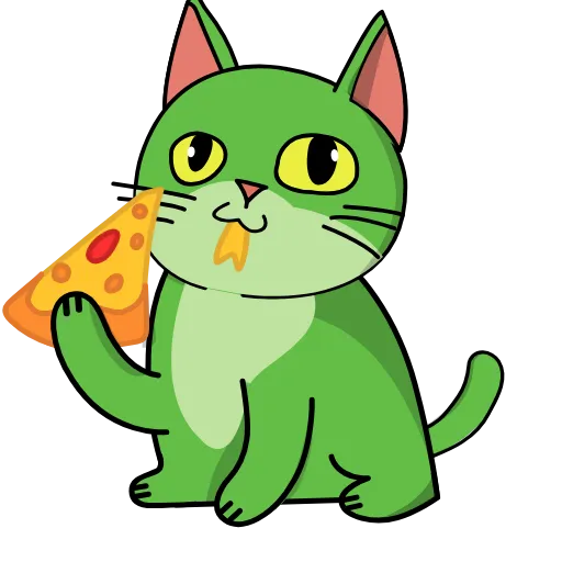 🍕 Стикер «Gren The Cat» для Telegram