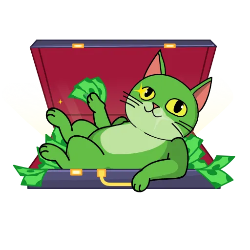 💵 Стикер «Gren The Cat» для Telegram
