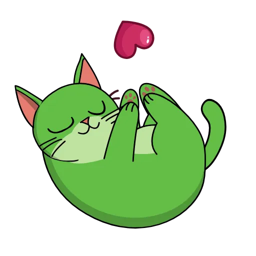 ❤️ Стикер «Gren The Cat» для Telegram