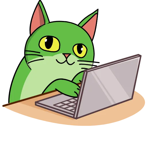 💻 Стикер «Gren The Cat» для Telegram