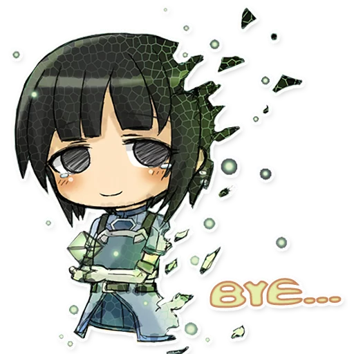 👋 Стикер «Green Tea Neko» для Telegram