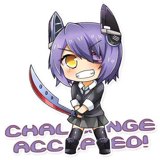 💪 Стикер «Green Tea Neko» для Telegram