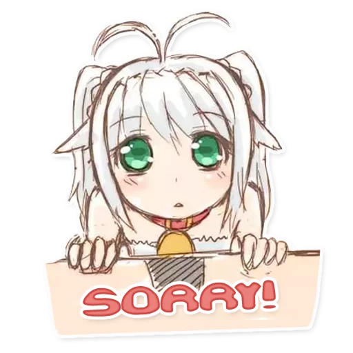😞 Стикер «Green Tea Neko» для Telegram